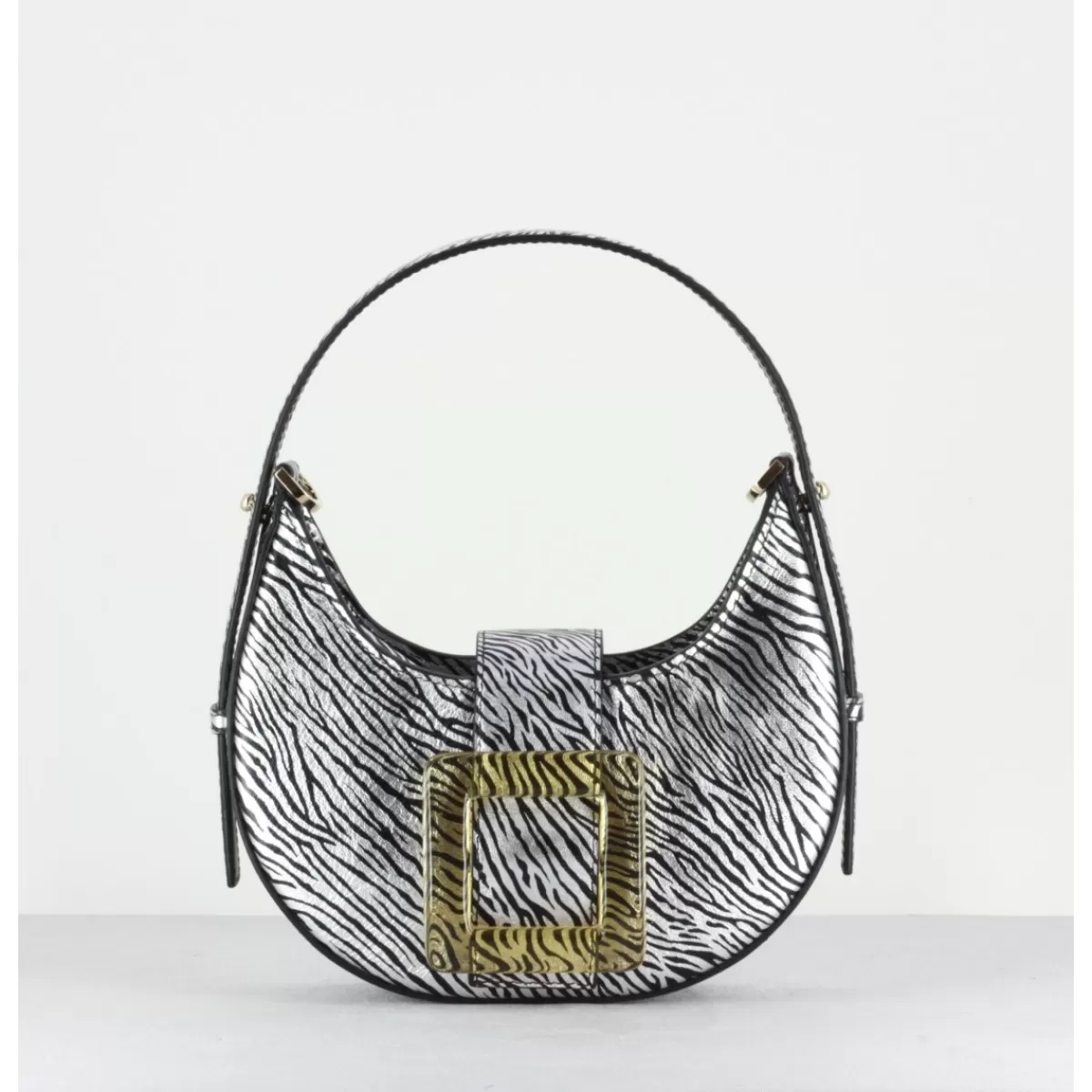 Garrice Cindy Glossy Buckle Bag- Zebra Print Cheap