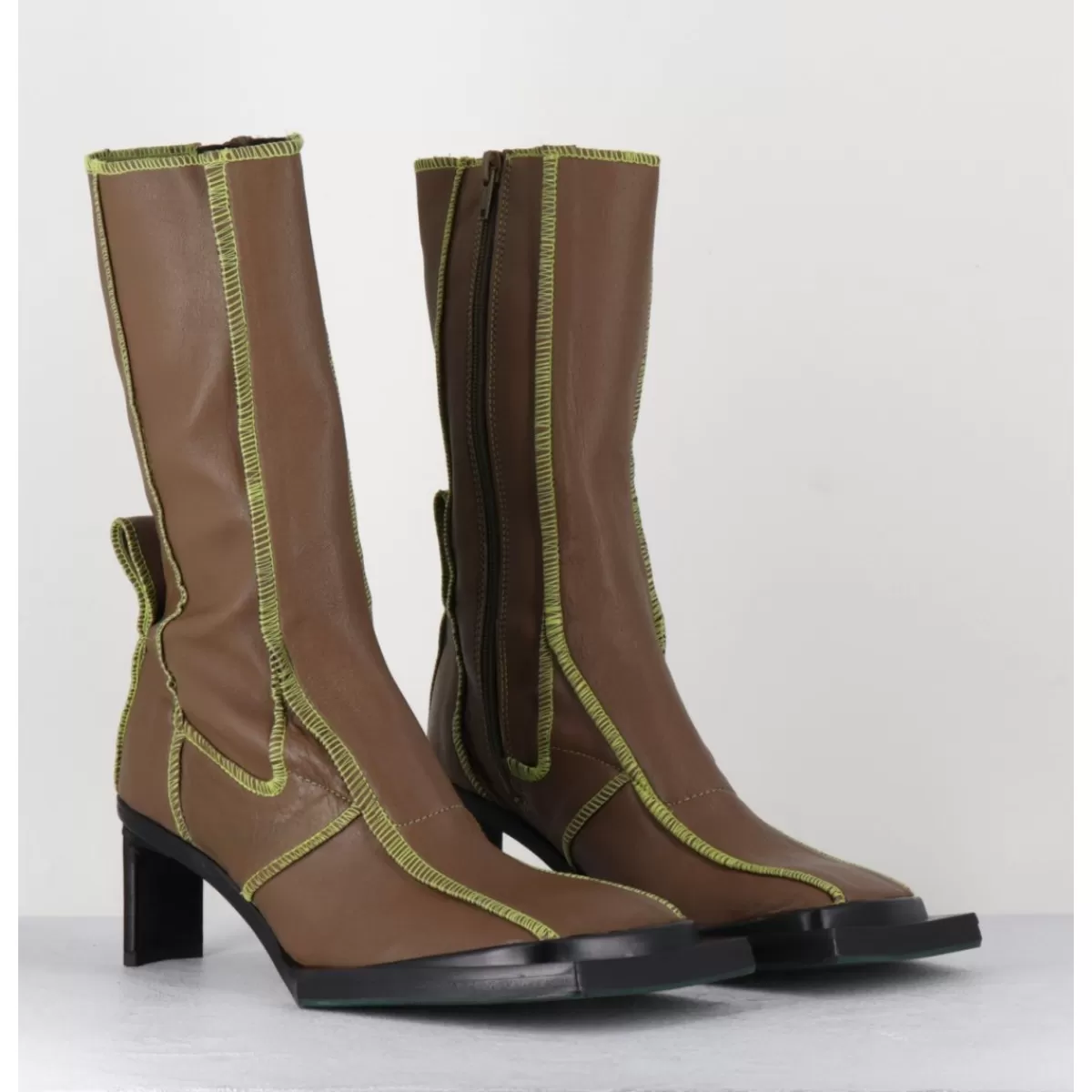 Garrice Eimi Green Boots Flash Sale