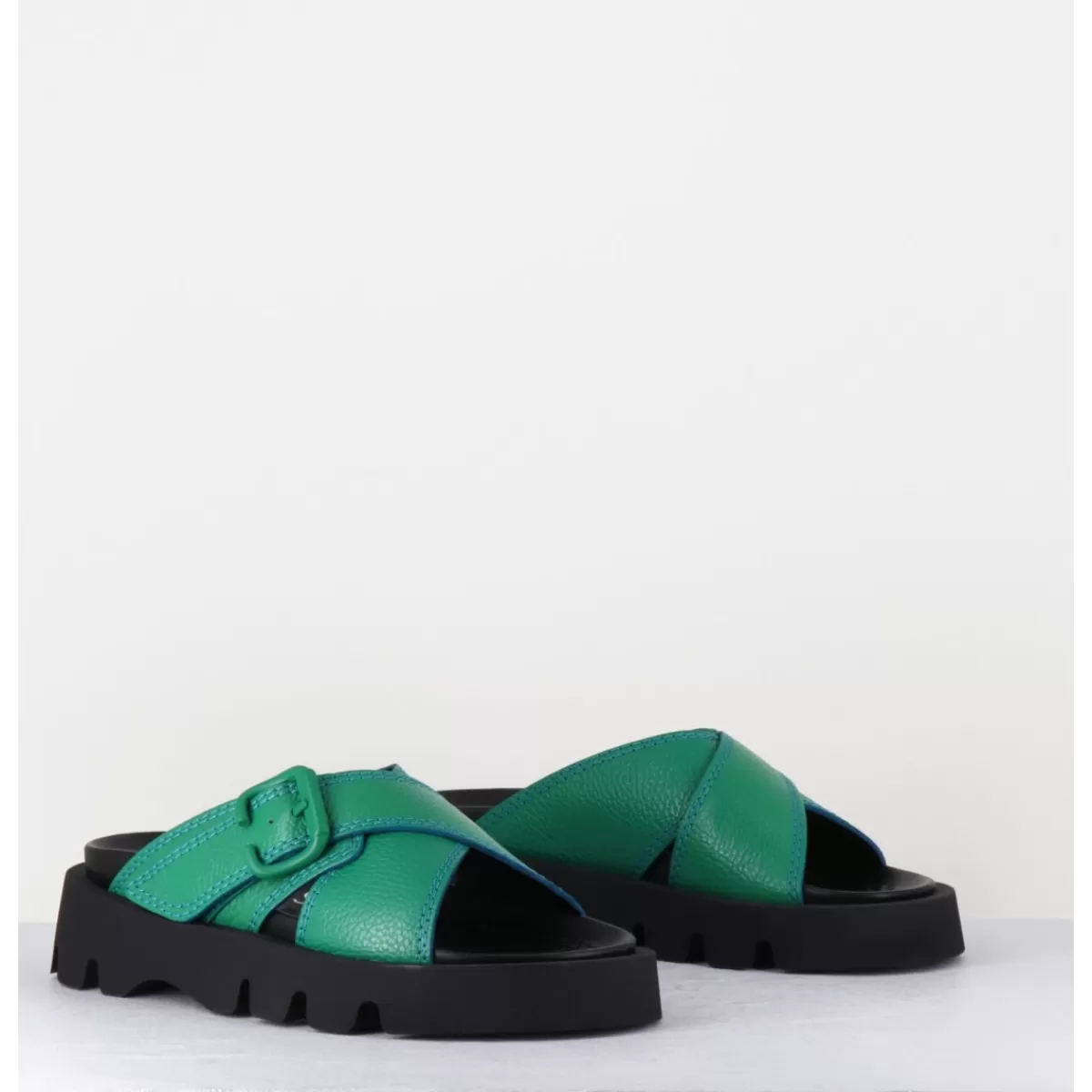 Garrice Lacey Green Sandals Outlet