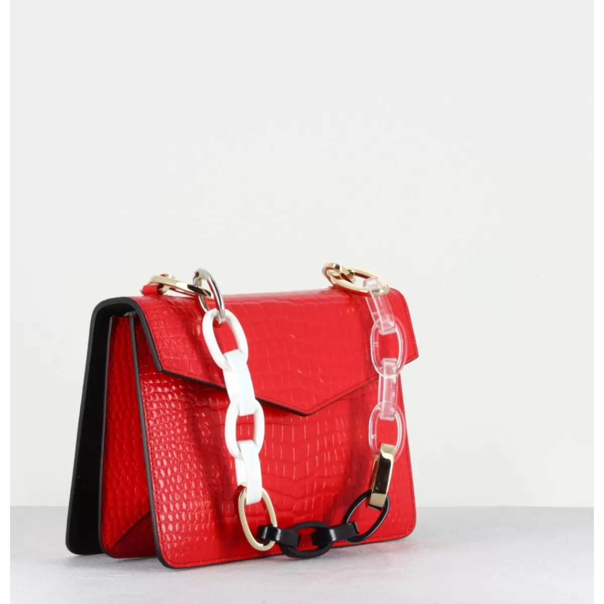 Garrice Mini Pixie Chunky Chain - Croco Rouge Best