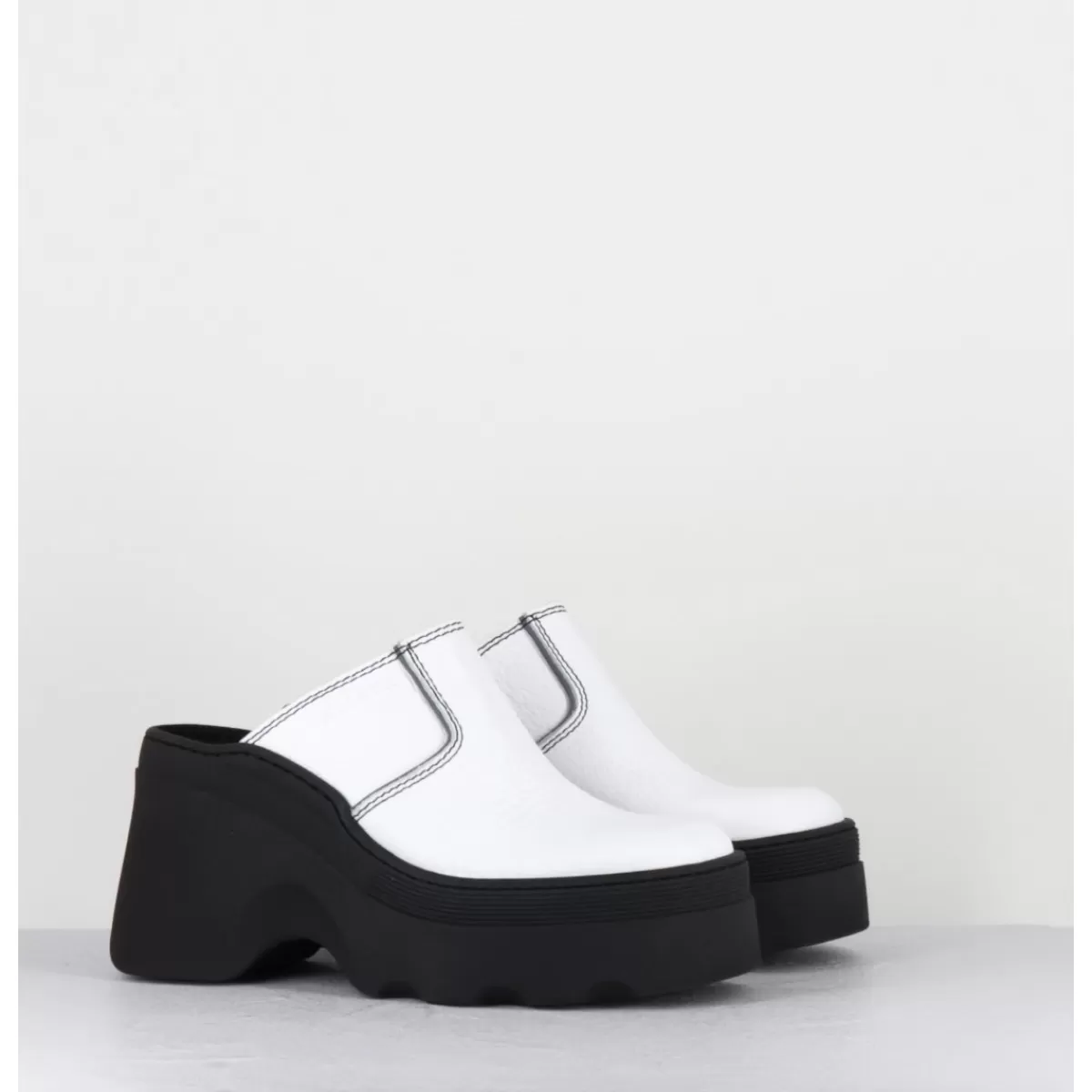 Garrice Mirabella White Mules Shop