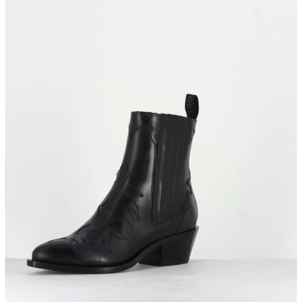 Garrice Sartore - Bottines Santiags En Cuir Noir Sr3422N Best Sale